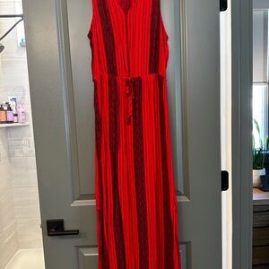 Universal Thread (Macy’s), Red and Black Maxi Dress
